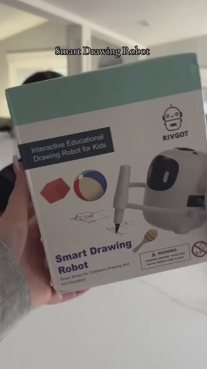 Doodle Bot-tegnerobot til børn, skærmfrit tegnelegetøj med over 100 kort