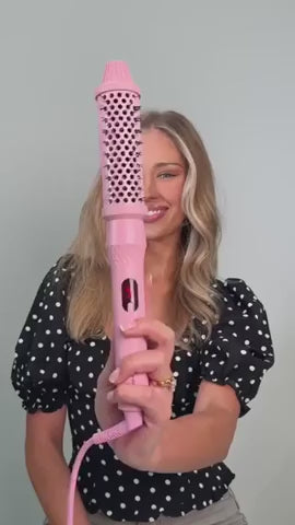 Infrared Ceramic Round Brush With LCD Display for Shine and Volume Curl | Fioriscas