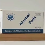 Čisticí polštářky s 75% alkoholem – jednorázové ubrousky, každý zvlášť zabalený | Fioriscas