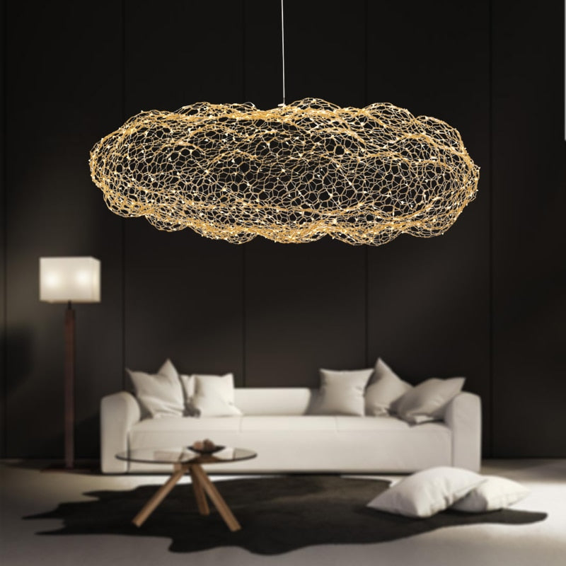 Stjerneklar LED-sky lampe med håndformet jern i art deco-design, Celestra