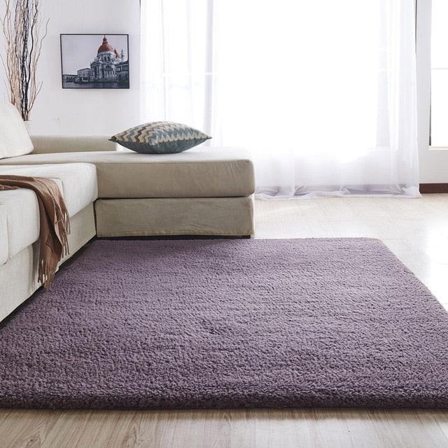 Tapis, velours en microfibre, envers imperméable antidérapant, 9 coloris
