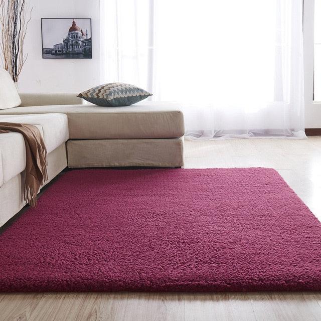 Tapis, velours en microfibre, envers imperméable antidérapant, 9 coloris