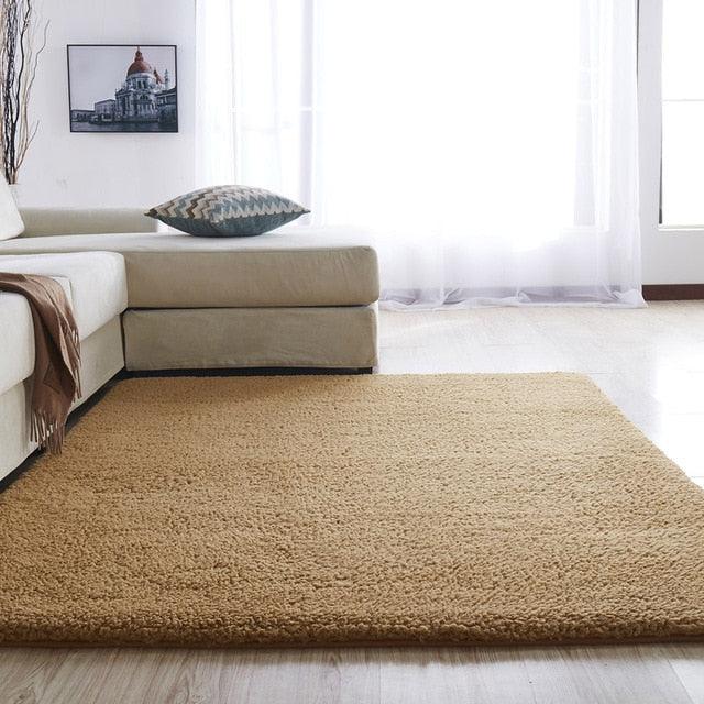 Tapis, velours en microfibre, envers imperméable antidérapant, 9 coloris