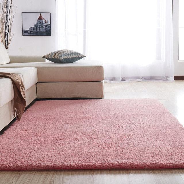 Tapis, velours en microfibre, envers imperméable antidérapant, 9 coloris