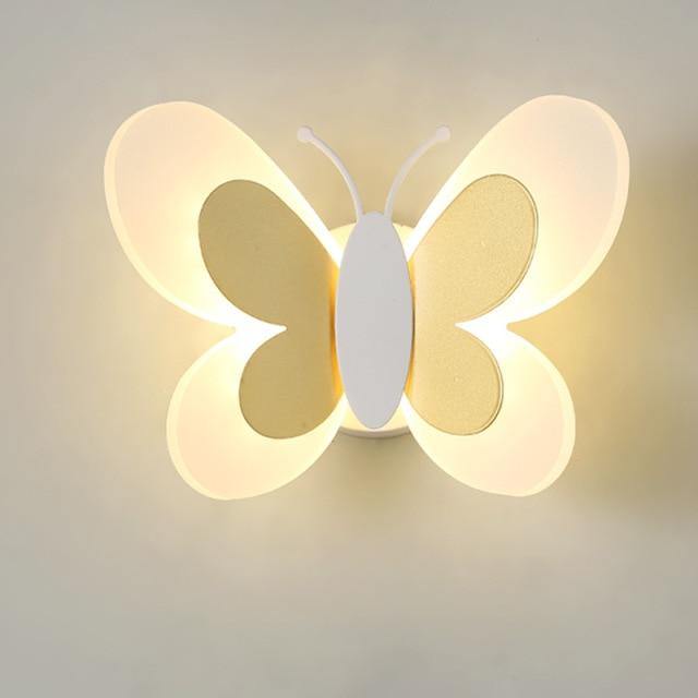 Mariposa sommerfugleformet væglampe til børneværelser