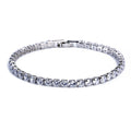 AstraLuxe Unisex Bracelet with Sparkling Zirconia Chain Design
