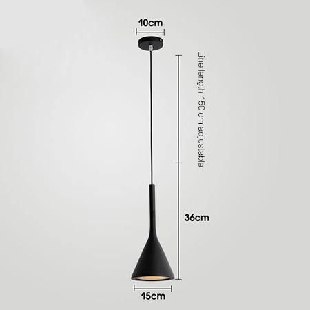 Závěsné světlo Cone Shade, severský design pro jídelny a vstupní prostory