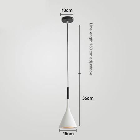 Závěsné světlo Cone Shade, severský design pro jídelny a vstupní prostory