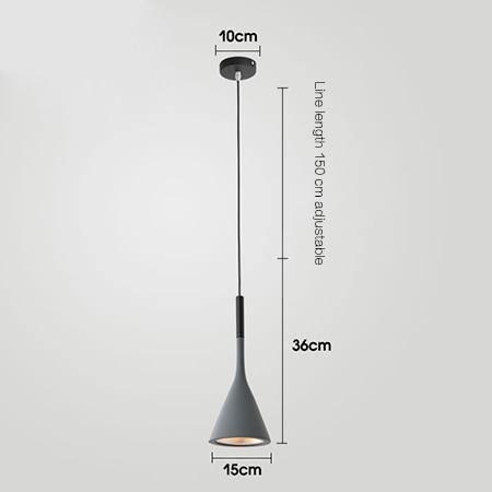 Závěsné světlo Cone Shade, severský design pro jídelny a vstupní prostory