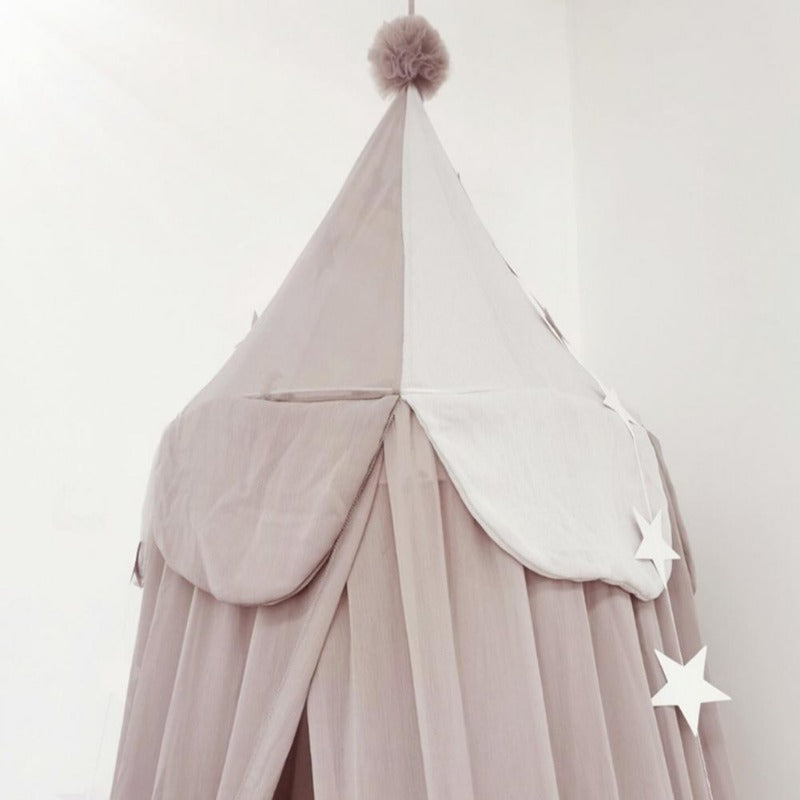 CirroNest-läpinäkyvä sifonkinen lastentarhakatto, mukana yhteensopiva pinnasängynsuojus