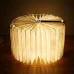 Opvouwbare boeklamp met warme houtafwerking, draadloze led-nachtlamp-segmented_1_1