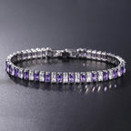 AstraLuxe Unisex Bracelet with Sparkling Zirconia Chain Design