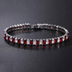 AstraLuxe Unisex Bracelet with Sparkling Zirconia Chain Design