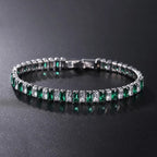 AstraLuxe Unisex Bracelet with Sparkling Zirconia Chain Design
