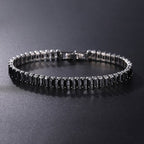 AstraLuxe Unisex Bracelet with Sparkling Zirconia Chain Design
