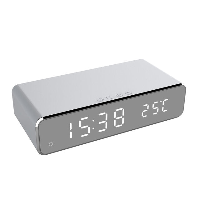 Langaton lataava herätyskello LED-näytöllä, AstraLume ClockCharge