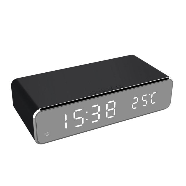 Langaton lataava herätyskello LED-näytöllä, AstraLume ClockCharge