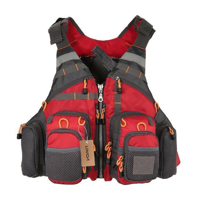 Gilet de pêche Castaway à 11 poches pour la pêche en kayak, à la mouche et en canoë