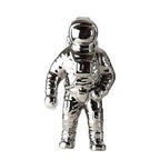 Astronautkuglevase i keramik, borddekoration med rumtema, to størrelser