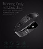 Compacte fitnesstracker-smartwatch van Kirrea met dagelijkse activiteitenmonitor