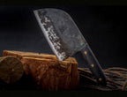 IronCrest Carbon Steel Chef Knife, Hand-Forged and Hardened Blade