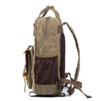 NovaVoyage DSLR Camera Backpack In Waterproof Waxed Canvas