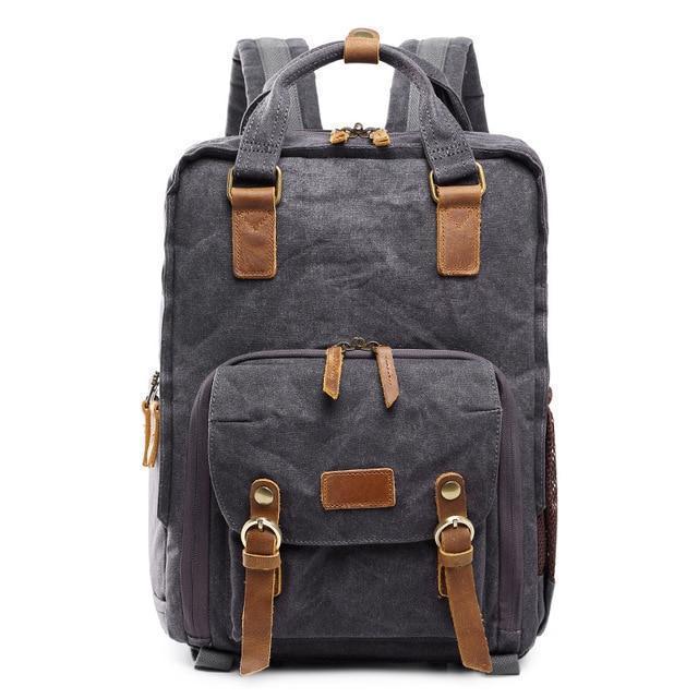 NovaVoyage DSLR Camera Backpack In Waterproof Waxed Canvas