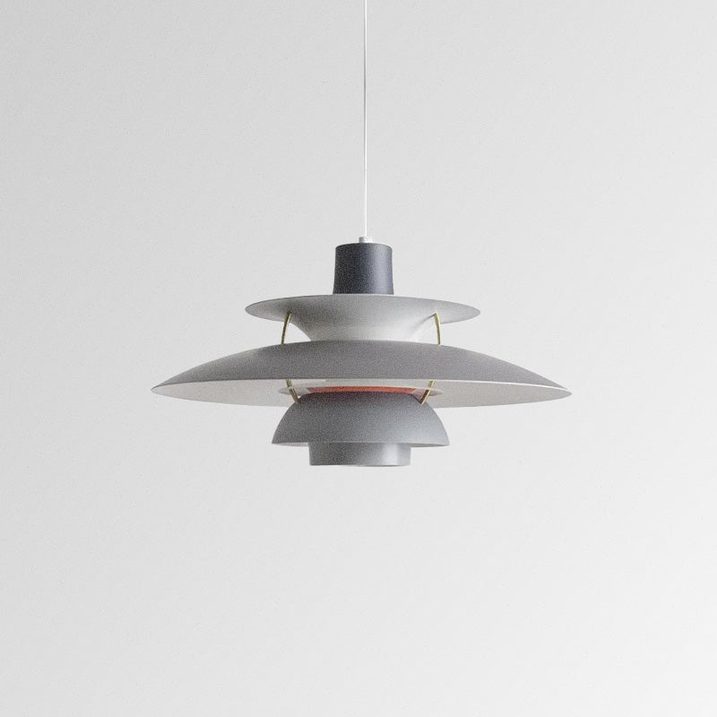 Lampa wisząca Petal, inspirowana stylem duńskim, żelazna rama, 3 rozmiary