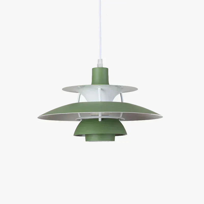 Lampa wisząca LED Morandi z wielokolorowym metalowym kloszem do salonu | Fioriscas
