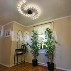 Asterra Albina Metal- og akryl-loftlampe til planmontering, 12 W til 42 W LED