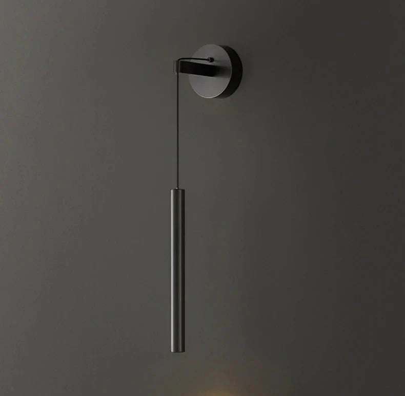 Marlow LED-vägglampa i koppar, uppåtriktat ljus, svart eller guld