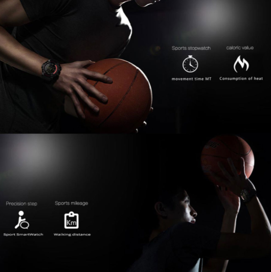 Smartwatch fitness Varek con monitoraggio quotidiano dell’attività e della salute