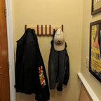 Solid Wood Coat Rack For Wall, Kaeluo Piano-Inspired Hook Design