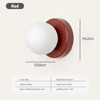 Glass Wall Sconce With G9 Base, Nordic Minimalist Design For Bedroom