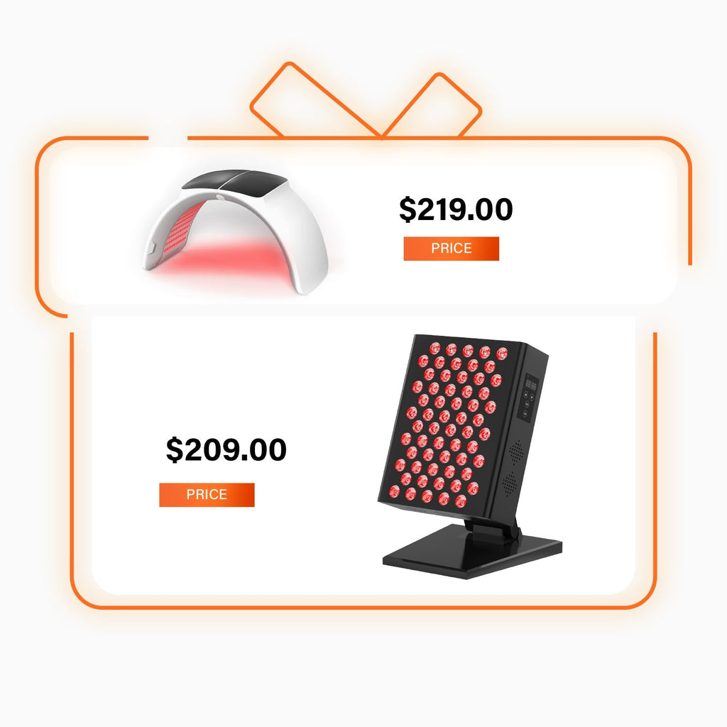 Přístroj pro sedmivlnovou LED terapii pokožky pro použití na obličej a tělo