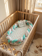 Breathable Bionic Baby Nest with Braided Bumper | Fioriscas