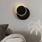 Candeeiro de parede LumenFlow LED com rotação de 300 graus e luz noturna suave
