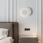 Candeeiro de parede LumenFlow LED com rotação de 300 graus e luz noturna suave