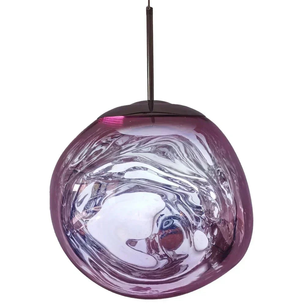 Kuvioitu lasinen riippuvalaisin säädettävällä ripustuskorkeudella, Nova Melt