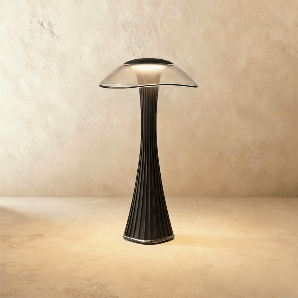 Lampada da tavolo Enchanted Fae a forma di fungo con bagliore ambientale morbido