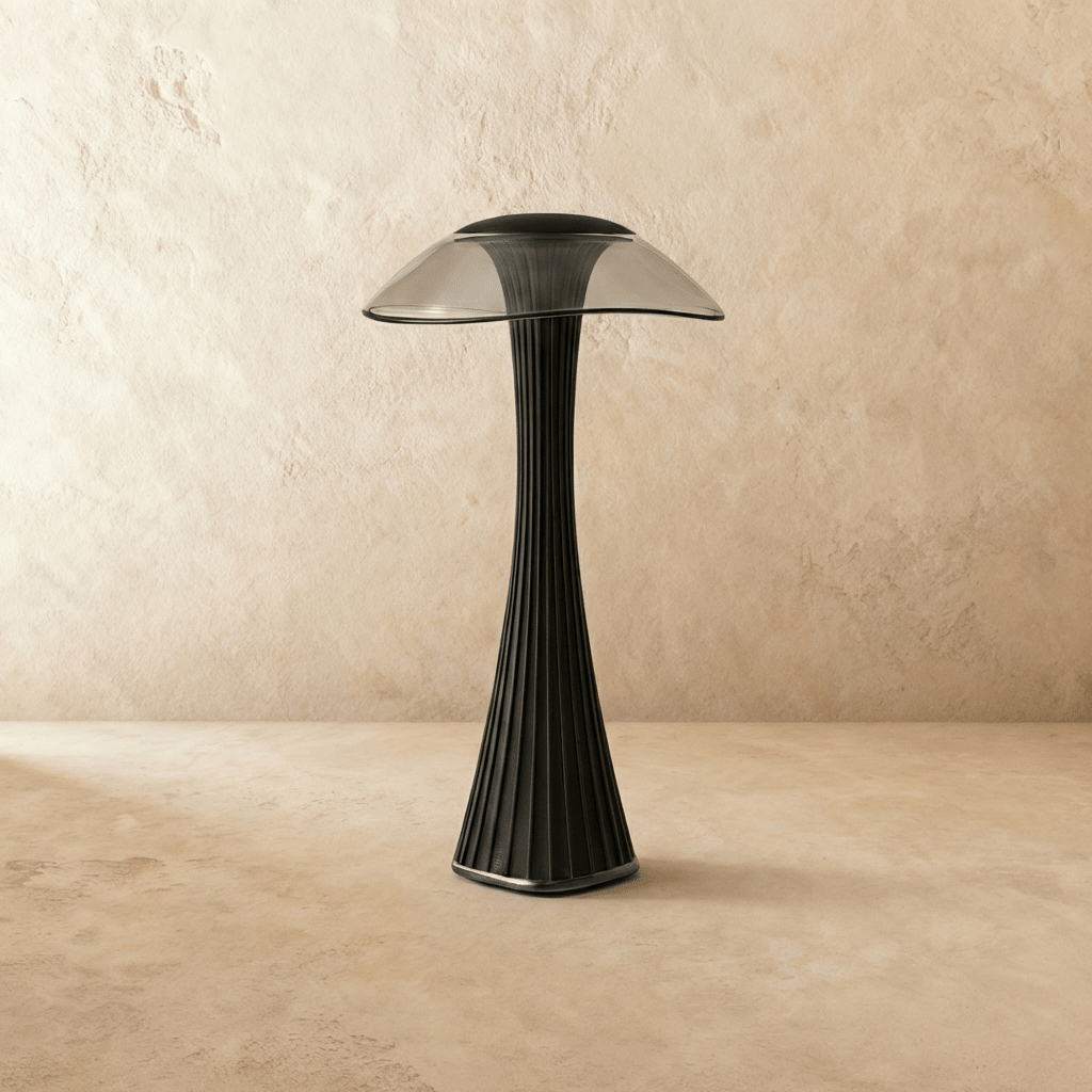 Lampada da tavolo Enchanted Fae a forma di fungo con bagliore ambientale morbido