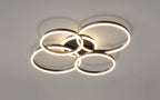 LumaWeave Ring Ceiling Light For Modern Living Spaces Aluminum Ambient Glow