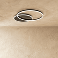 LumaWeave Ring Ceiling Light For Modern Living Spaces Aluminum Ambient Glow