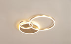 LumaWeave Ring Ceiling Light For Modern Living Spaces Aluminum Ambient Glow