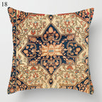 Ethnic Boho Mandala Print Linen Throw Pillow Case Sofa Cushion Cover Home Decor#