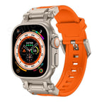 Rovelo Metal Ultra-Style-fodral och fluoroarmbandsset, Apple Watch Series 4-9 & SE