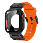 Rovelo Metal Ultra-Style-fodral och fluoroarmbandsset, Apple Watch Series 4-9 & SE