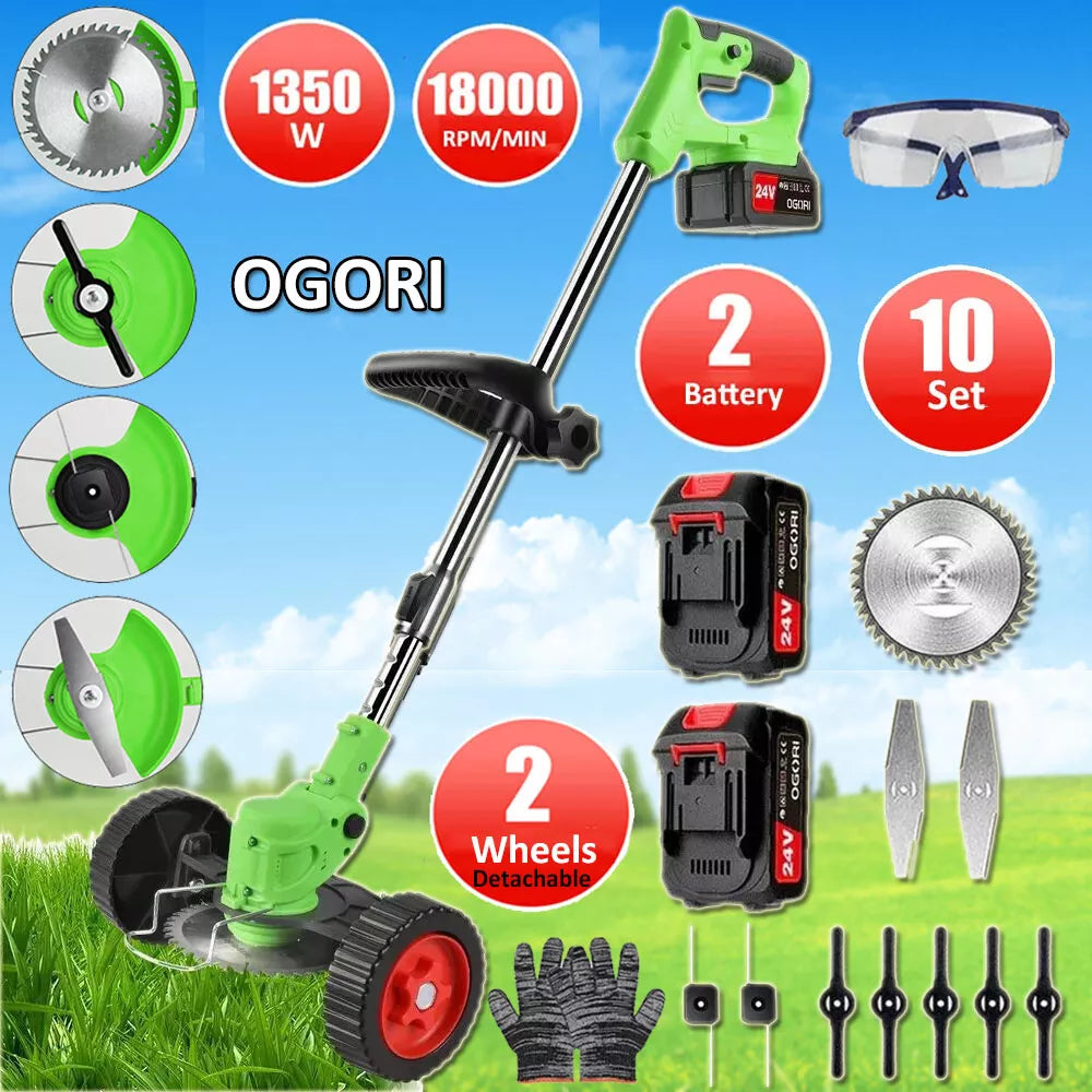Tagliabordi a batteria, attrezzo VerdaPro da 24 V per bordare il prato, 18.000 giri/min▋