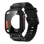 Rovelo Metal Ultra-Style-fodral och fluoroarmbandsset, Apple Watch Series 4-9 & SE