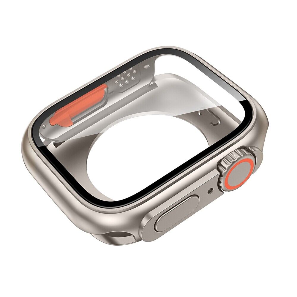Rovelo Metal Ultra-Style-fodral och fluoroarmbandsset, Apple Watch Series 4-9 & SE